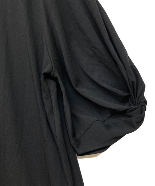 23区（ニジュウサンク）23区 (ニジュウサンク) ライトスムース Aライン ワンピース ブラック サイズ:40の古着・服飾アイテム
