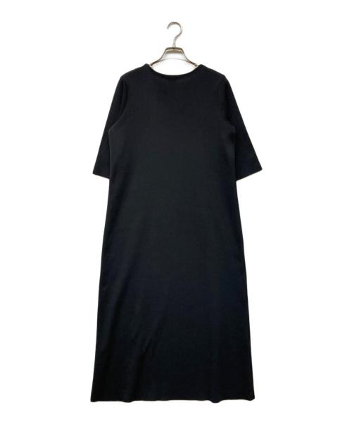 DES PRES（デ プレ）DES PRES (デ プレ) ポリエステルスムース クルーネックワンピース ブラック サイズ:36の古着・服飾アイテム