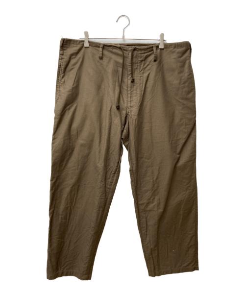 Yohji Yamamoto pour homme（ヨウジヤマモト プールオム）Yohji Yamamoto pour homme (ヨウジヤマモト プールオム) コットンスレキ紐パンツ HD-P06-002 ブラウン サイズ:3の古着・服飾アイテム