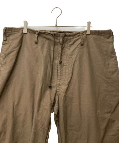 Yohji Yamamoto pour homme（ヨウジヤマモト プールオム）Yohji Yamamoto pour homme (ヨウジヤマモト プールオム) コットンスレキ紐パンツ HD-P06-002 ブラウン サイズ:3の古着・服飾アイテム
