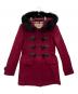 BURBERRY BRIT（バーバリーブリット）の古着「ファー付ダッフルコート」｜ボルドー