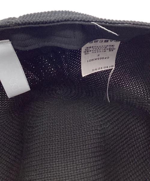 CFCL（シーエフシーエル）CFCL (シーエフシーエル) MESH KNIT BASEBALL CAP ブラックの古着・服飾アイテム