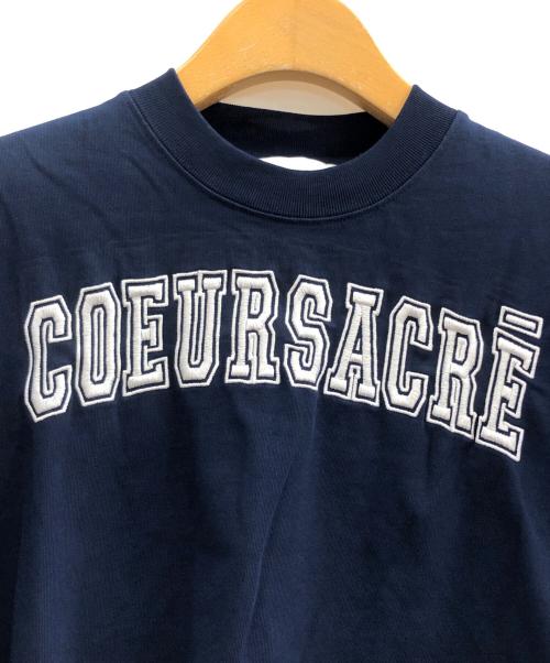 AMI Alexandre Mattiussi（アミアレクサンドルマテュッシ）AMI Alexandre Mattiussi (アミ アレクサンドル マテュッシ) クロップドTシャツ ネイビー サイズ:Sの古着・服飾アイテム