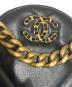 中古・古着 CHANEL (シャネル) シャネル19　チェーンショルダーバッグ ブラック：250000円