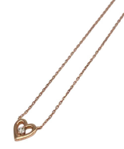 4℃（ヨンドシー）4℃ (ヨンドシー) オープンハート一粒ダイヤネックレス サイズ:-の古着・服飾アイテム