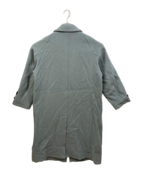 MAISON SPECIAL（メゾンスペシャル）MAISON SPECIAL (メゾンスペシャル) SUPER140Sウールプライムオーバーステンカラーコート グリーンの古着・服飾アイテム