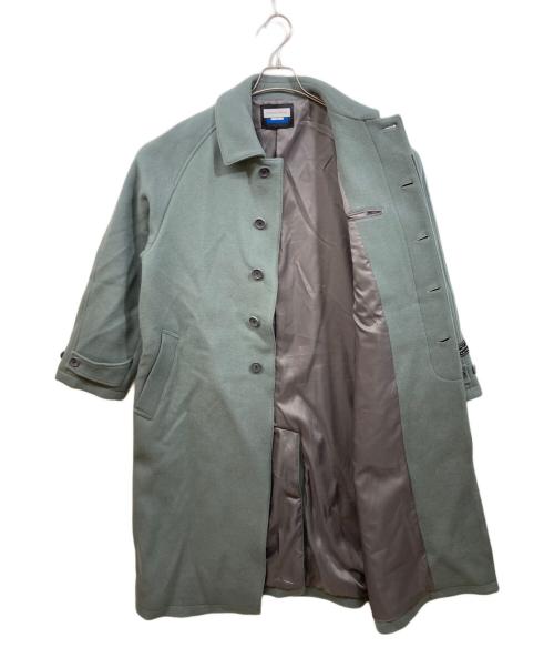 MAISON SPECIAL（メゾンスペシャル）MAISON SPECIAL (メゾンスペシャル) SUPER140Sウールプライムオーバーステンカラーコート グリーンの古着・服飾アイテム