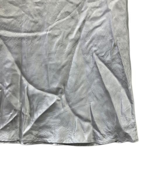 Noble（ノーブル）Noble (ノーブル) ナローAラインサテンスカート グレー サイズ:不明の古着・服飾アイテム