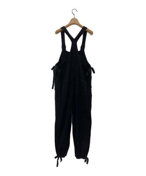 R JUBILEE（アールジュビリー）R JUBILEE (アールジュビリー) Wool Linen Overalls ブラック サイズ:Sの古着・服飾アイテム