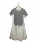 sacai（サカイ）の古着「Pre Cooton Knit Dress」｜ホワイト×グレー