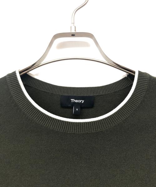 theory（セオリー）theory (セオリー) ニットTシャツ カーキ サイズ:Sの古着・服飾アイテム