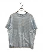 theoryセオリー）の古着「ボーダーTシャツ」｜スカイブルー×ホワイト