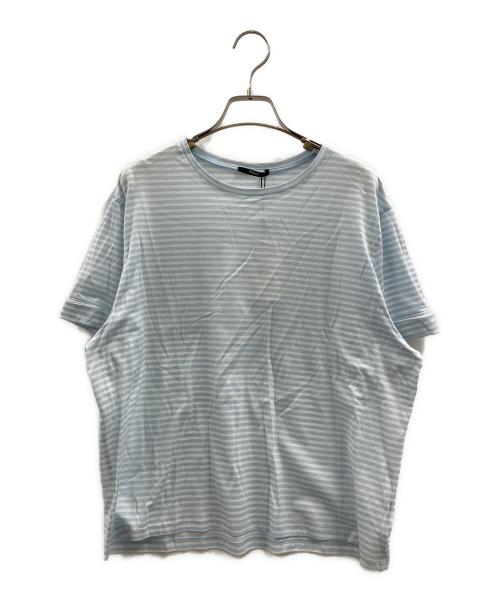theory（セオリー）theory (セオリー) ボーダーTシャツ スカイブルー×ホワイト サイズ:L 未使用品の古着・服飾アイテム
