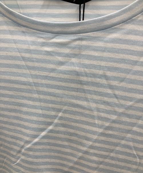 theory（セオリー）theory (セオリー) ボーダーTシャツ スカイブルー×ホワイト サイズ:L 未使用品の古着・服飾アイテム