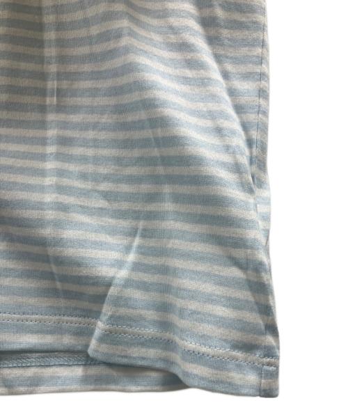 theory（セオリー）theory (セオリー) ボーダーTシャツ スカイブルー×ホワイト サイズ:L 未使用品の古着・服飾アイテム