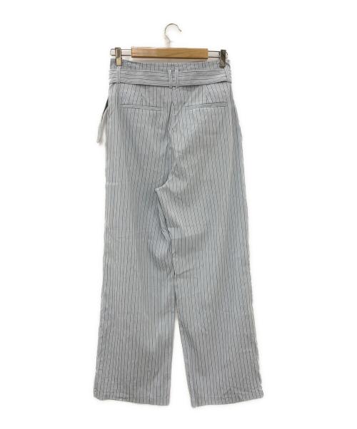 theory luxe（セオリーリュクス）theory luxe (セオリーリュクス) Stripe Crisp Linen Helga スカイブルー サイズ:38の古着・服飾アイテム