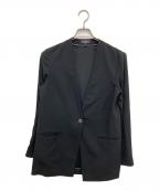 theoryセオリー）の古着「Powder Crepe CL Collarless JK」｜ブラック