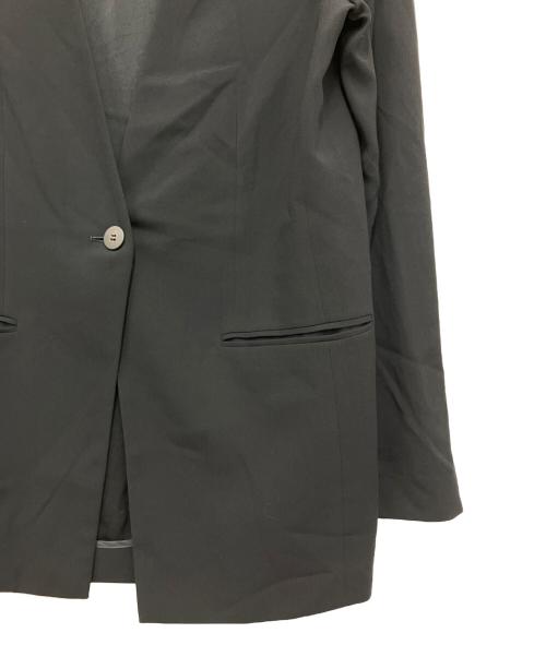 theory（セオリー）theory (セオリー) Powder Crepe CL Collarless JK ブラック サイズ:Mの古着・服飾アイテム