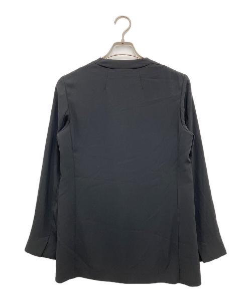 theory（セオリー）theory (セオリー) Powder Crepe CL Collarless JK ブラック サイズ:Mの古着・服飾アイテム