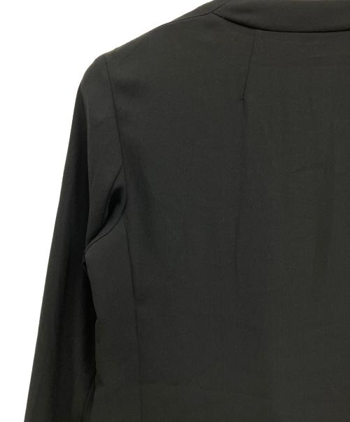 theory（セオリー）theory (セオリー) Powder Crepe CL Collarless JK ブラック サイズ:Mの古着・服飾アイテム