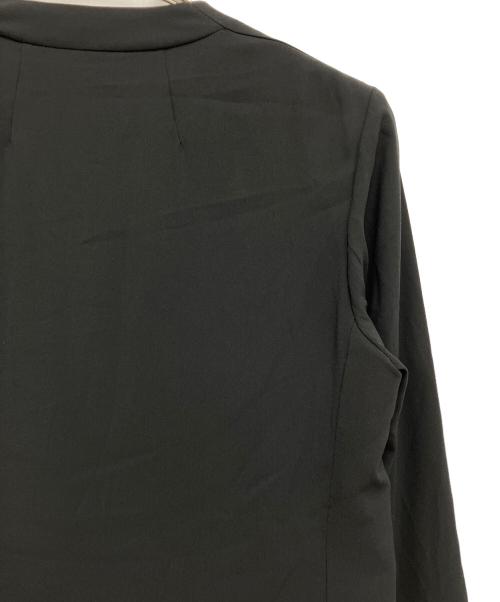 theory（セオリー）theory (セオリー) Powder Crepe CL Collarless JK ブラック サイズ:Mの古着・服飾アイテム