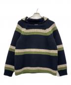 PHIGVEL MAKERSフィグベルマーカーズ）の古着「OLD BORDER KNIT」｜ネイビー