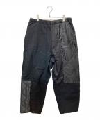 THRIFTY LOOKスリフティールック）の古着「PATCH WORK EASY PANT CPZ2031102A0004」｜ブラック