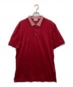 Salvatore Ferragamoサルヴァトーレ フェラガモ）の古着「ガンチーニ・モノグラムカラーポロシャツ」｜レッド
