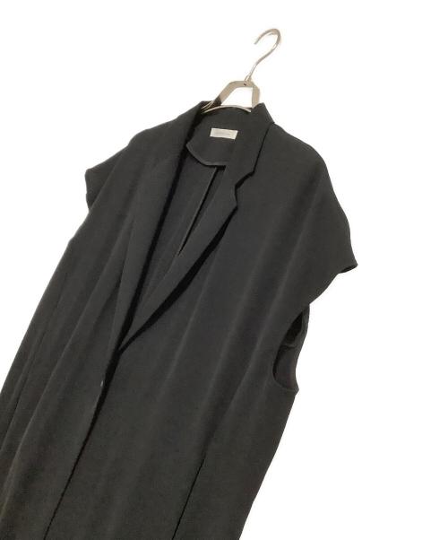 Col Pierrot（コルピエロ）Col Pierrot (コルピエロ) Georgette Long Vest ブラック サイズ:38の古着・服飾アイテム