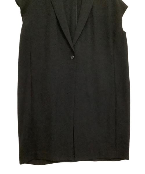 Col Pierrot（コルピエロ）Col Pierrot (コルピエロ) Georgette Long Vest ブラック サイズ:38の古着・服飾アイテム