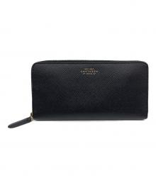 SMYTHSON（スマイソン）の古着「Panamaレザージップパース L」｜ブラック