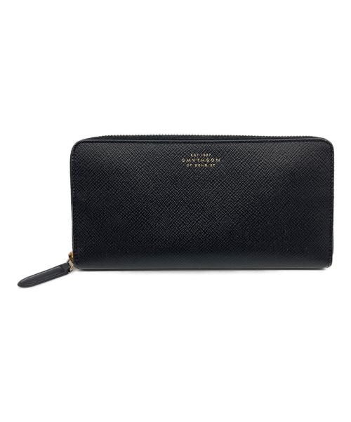 SMYTHSON（スマイソン）SMYTHSON (スマイソン) Panamaレザージップパース L ブラックの古着・服飾アイテム