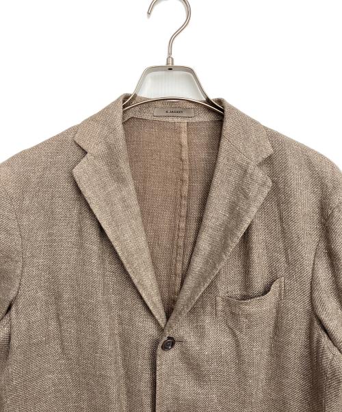 BOGLIOLI（ボリオリ）BOGLIOLI (ボリオリ) コットンリネンテーラードジャケット ブラウン サイズ:48の古着・服飾アイテム