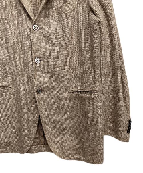 BOGLIOLI（ボリオリ）BOGLIOLI (ボリオリ) コットンリネンテーラードジャケット ブラウン サイズ:48の古着・服飾アイテム