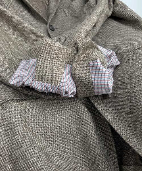 BOGLIOLI（ボリオリ）BOGLIOLI (ボリオリ) コットンリネンテーラードジャケット ブラウン サイズ:48の古着・服飾アイテム