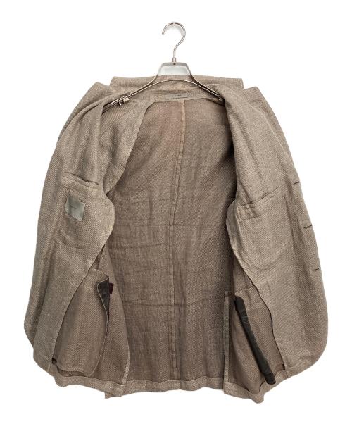 BOGLIOLI（ボリオリ）BOGLIOLI (ボリオリ) コットンリネンテーラードジャケット ブラウン サイズ:48の古着・服飾アイテム