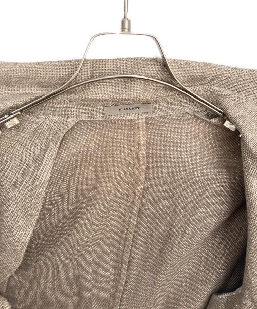 BOGLIOLI（ボリオリ）BOGLIOLI (ボリオリ) コットンリネンテーラードジャケット ブラウン サイズ:48の古着・服飾アイテム