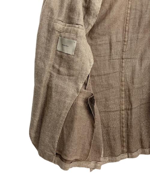 BOGLIOLI（ボリオリ）BOGLIOLI (ボリオリ) コットンリネンテーラードジャケット ブラウン サイズ:48の古着・服飾アイテム