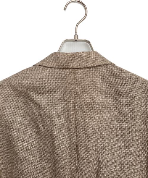 BOGLIOLI（ボリオリ）BOGLIOLI (ボリオリ) コットンリネンテーラードジャケット ブラウン サイズ:48の古着・服飾アイテム