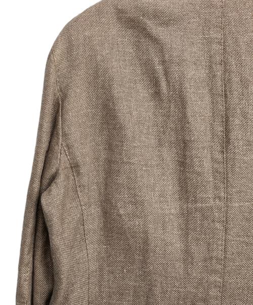 BOGLIOLI（ボリオリ）BOGLIOLI (ボリオリ) コットンリネンテーラードジャケット ブラウン サイズ:48の古着・服飾アイテム