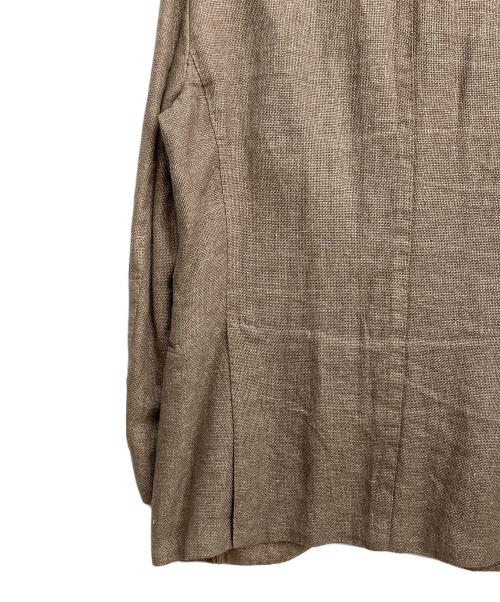 BOGLIOLI（ボリオリ）BOGLIOLI (ボリオリ) コットンリネンテーラードジャケット ブラウン サイズ:48の古着・服飾アイテム