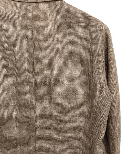 BOGLIOLI（ボリオリ）BOGLIOLI (ボリオリ) コットンリネンテーラードジャケット ブラウン サイズ:48の古着・服飾アイテム