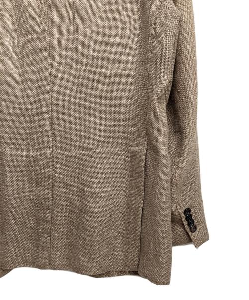 BOGLIOLI（ボリオリ）BOGLIOLI (ボリオリ) コットンリネンテーラードジャケット ブラウン サイズ:48の古着・服飾アイテム