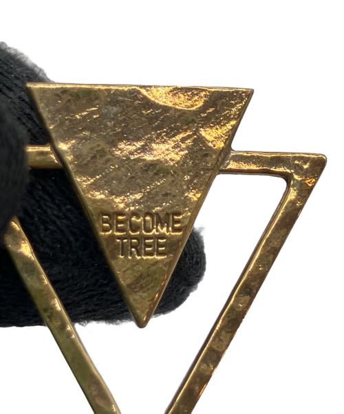 BECOME TREE（ビカムツリー）BECOME TREE (ビカムツリー) DOUBLE TRIANGLE PIERCE ゴールドの古着・服飾アイテム