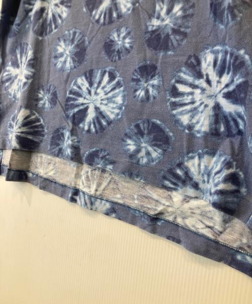 POLO RALPH LAUREN（ポロ・ラルフローレン）POLO RALPH LAUREN (ポロ・ラルフローレン) 総柄ポロシャツ ブルー サイズ:Mの古着・服飾アイテム