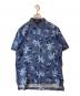 POLO RALPH LAUREN（ポロ・ラルフローレン）の古着「総柄ポロシャツ」｜ブルー