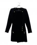 BALMAINバルマン）の古着「ベロアコート」｜ブラック