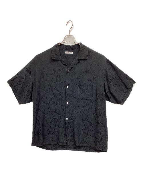 flagstuff（フラグスタフ）FLAGSTUFF (フラグスタフ) ORIGINAL PAISLEY S/S SHIRTS ブラック サイズ:XLの古着・服飾アイテム