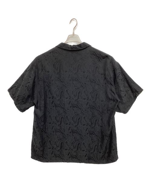 flagstuff（フラグスタフ）FLAGSTUFF (フラグスタフ) ORIGINAL PAISLEY S/S SHIRTS ブラック サイズ:XLの古着・服飾アイテム