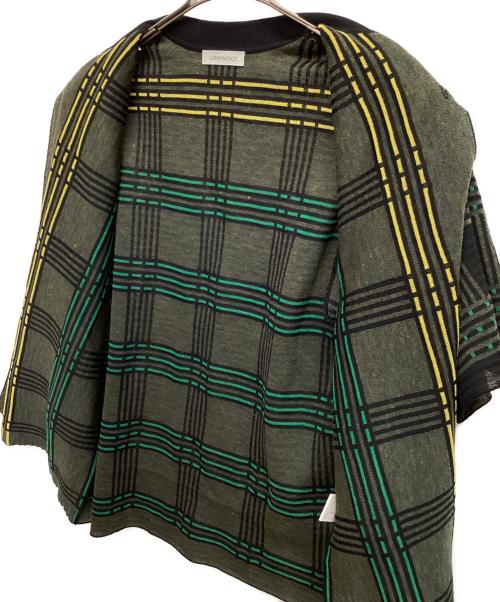 WRAPINKNOT（ラッピンノット）WRAPINKNOT (ラッピンノット) KNIT S/S SHIRT ブラック サイズ:2の古着・服飾アイテム
